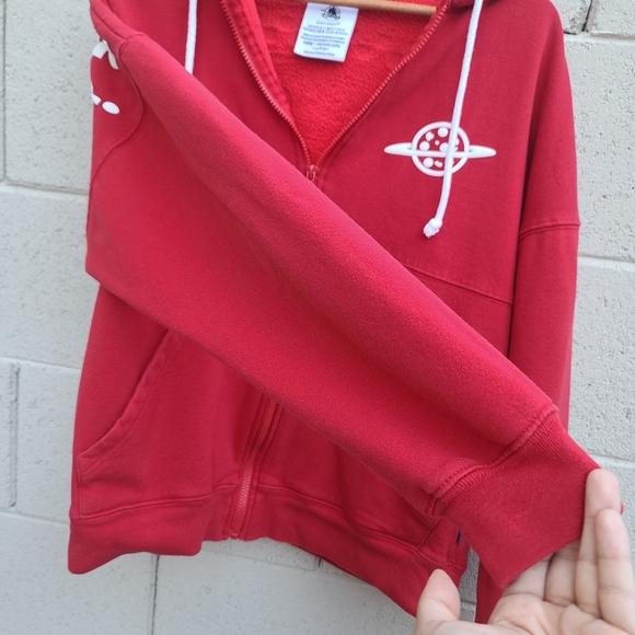 Disney | Pizza Planet Toy Story Spirit Jersey Zip Hoodie For Adults Size Small - Picture 5 of 15